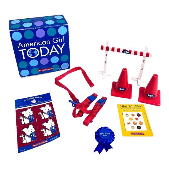 American Girl Today COCONUT AGILITY SET Dog Leash Collar Jump Cones Magnetic Toy - Picture 7 of 7